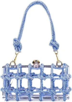 Clear Acrylic Bag Rhinestone Acrylic Clutch Crystal Evening Purses for Women Glitter Handbag for Wedding Cocktail Party Prom