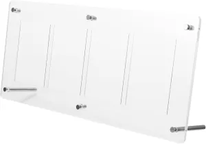 Clear Acrylic Trading Card Holder Display Rack with Slots Easy Installation Versatile Design for Game Cards and Collectibles