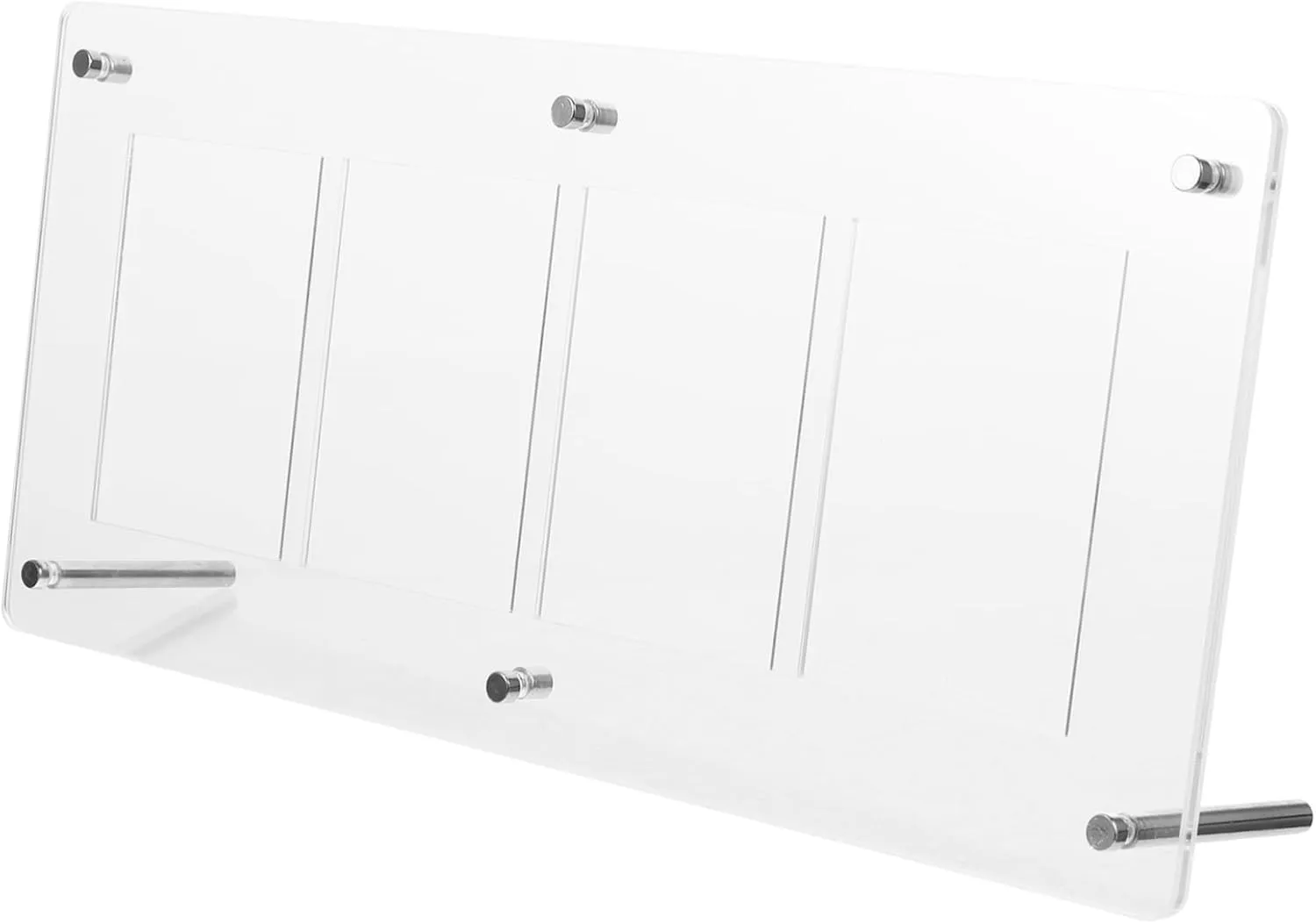 Clear Acrylic Trading Card Holder Display Rack with Slots Easy Installation Versatile Design for Game Cards and Collectibles