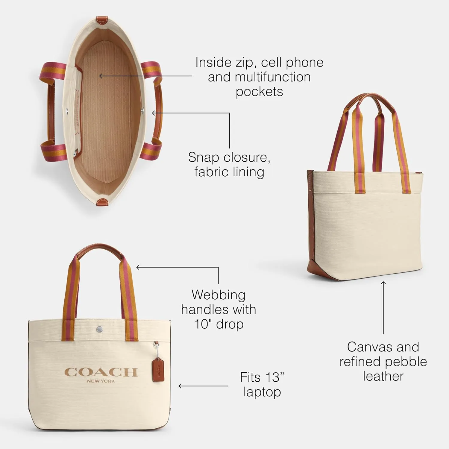 Coach Canvas Tote