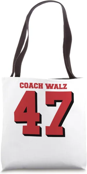 Coach Harris Walz 2024 Kamala Harris Waltz Football Style Tote Bag