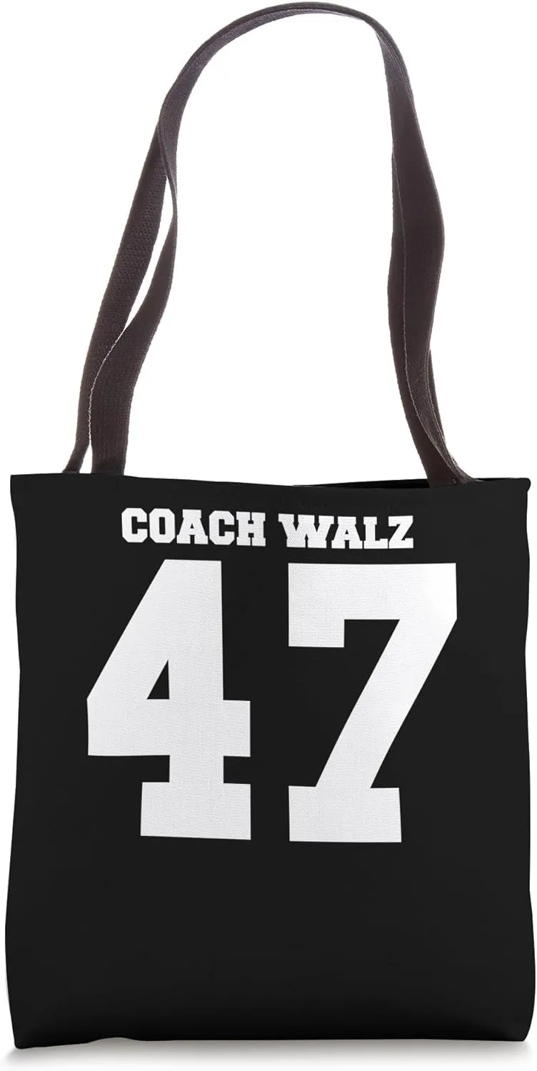 Coach Harris Walz 2024 Kamala Harris Waltz Football Style Tote Bag