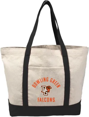 Collegiate Arched School Name Canvas Tote Bag With External Pocket, Reusable Shoulder Bag for Shopping, Beach
