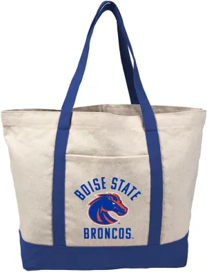 Collegiate Arched School Name Canvas Tote Bag With External Pocket, Reusable Shoulder Bag for Shopping, Beach