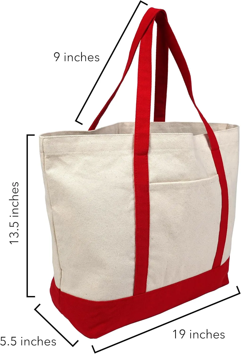 Collegiate Established Date Canvas Tote Bag With External Pocket, Reusable Shoulder Bag for Shopping, Beach