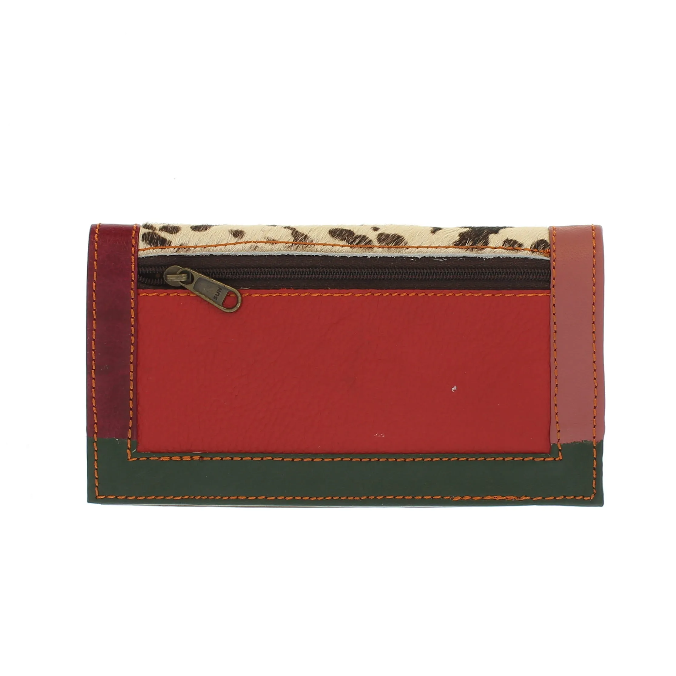 Colourful Animal Print Purse In Recycled Leather 101