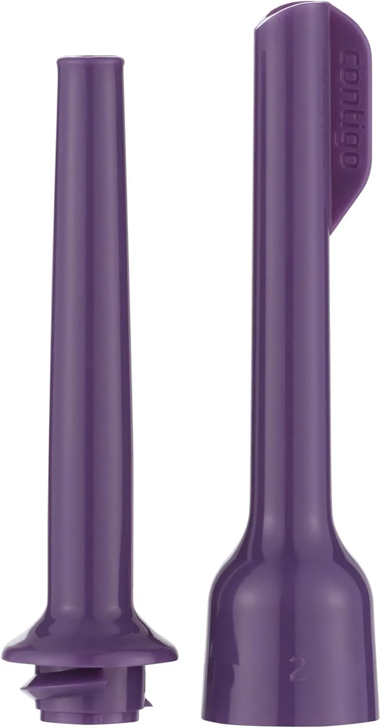 Contigo Kids Spill-Proof Tumbler with Straw, 14oz., Eggplant with Mermaid