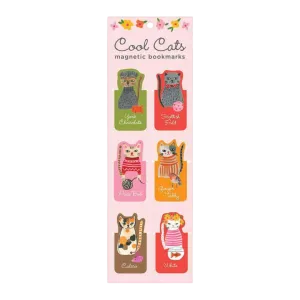 Cool Cats Magnetic Bookmarks