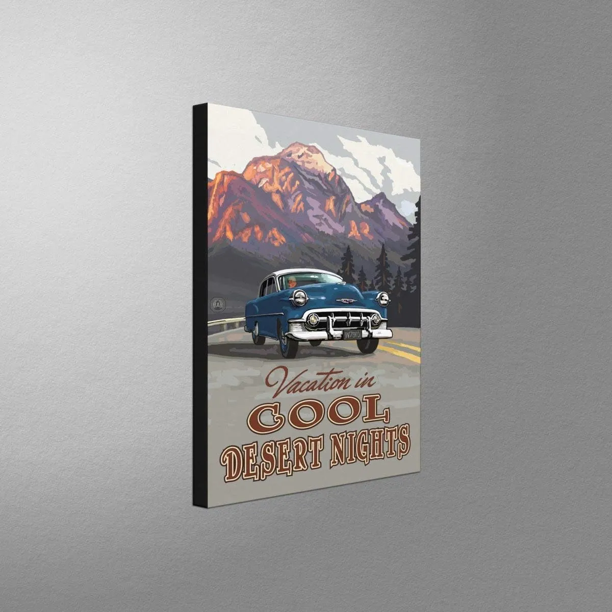 Cool Desert Nights Washington Road Trip Mountains Giclee Archival Canvas Print Wall Art Décor for Home & Office from Travel Artwork by Artist Paul A. Lanquist 12" x 18"