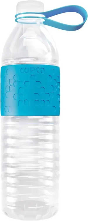 Copco Hydra 20 oz Tritan Water Bottle with Spill Resistant Lid & Non-Slip Sleeve - BPA-Free, Dishwasher Safe, Fits in Cup Holders, Great for Gym, Travel, Office - Durable & Lightweight (Blue)