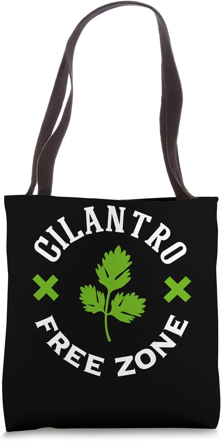 Coriander Hater Gear I hate Cilantro Coriander Hater Club Tote Bag