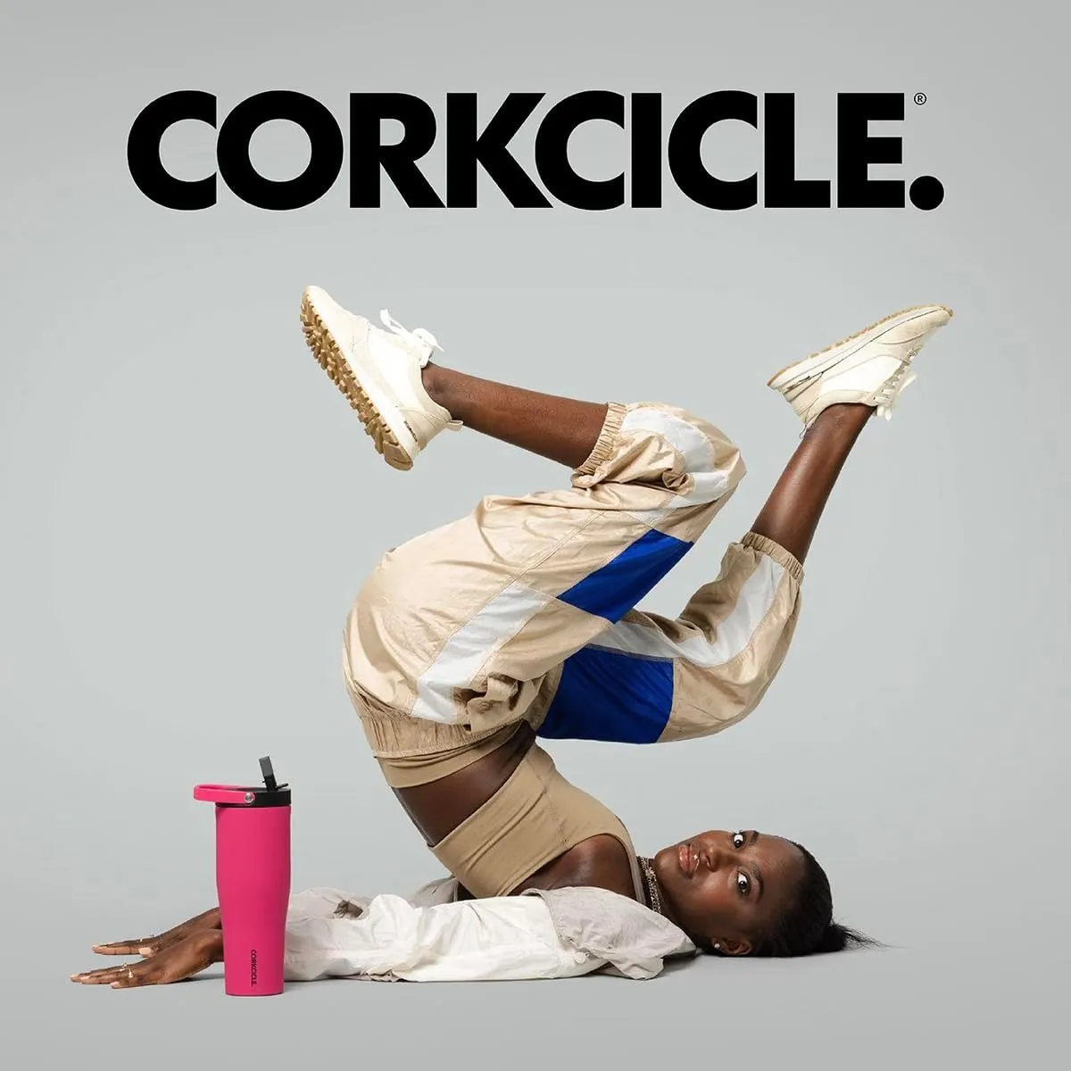 Corkcicle Go Cup XL Insulated Tumbler with Lid and Straw, Unicorn Magic, 30 oz – Reusable Water Bottle Keeps Beverages Cold for 12hrs – Cupholder Friendly Tumbler, Leak-Proof Design