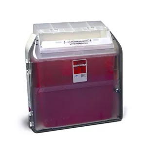 Covidien 31307005 Sharps-A-Gator Wall Cabinet, Safety in Room Container, 2 gal and 3 gal