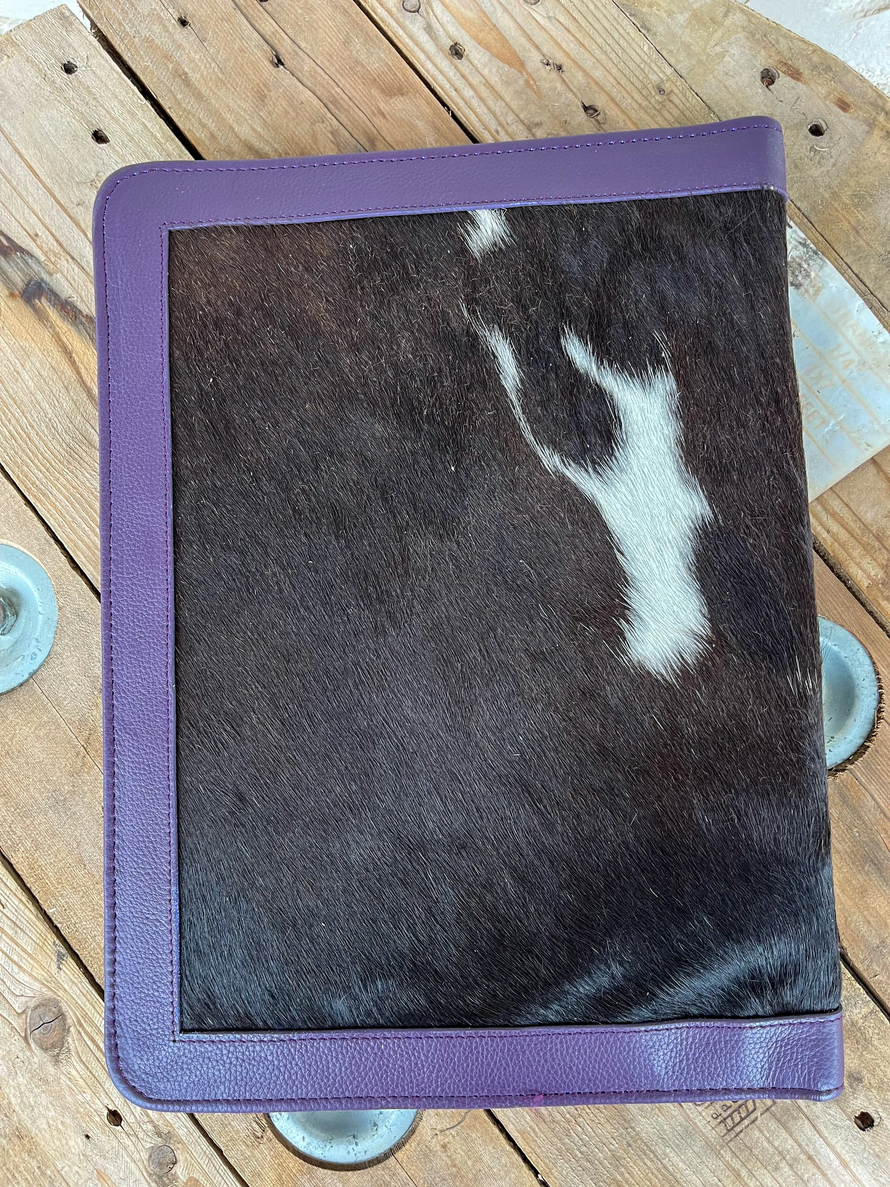 Cowhide   Purple Leather Planner (3)