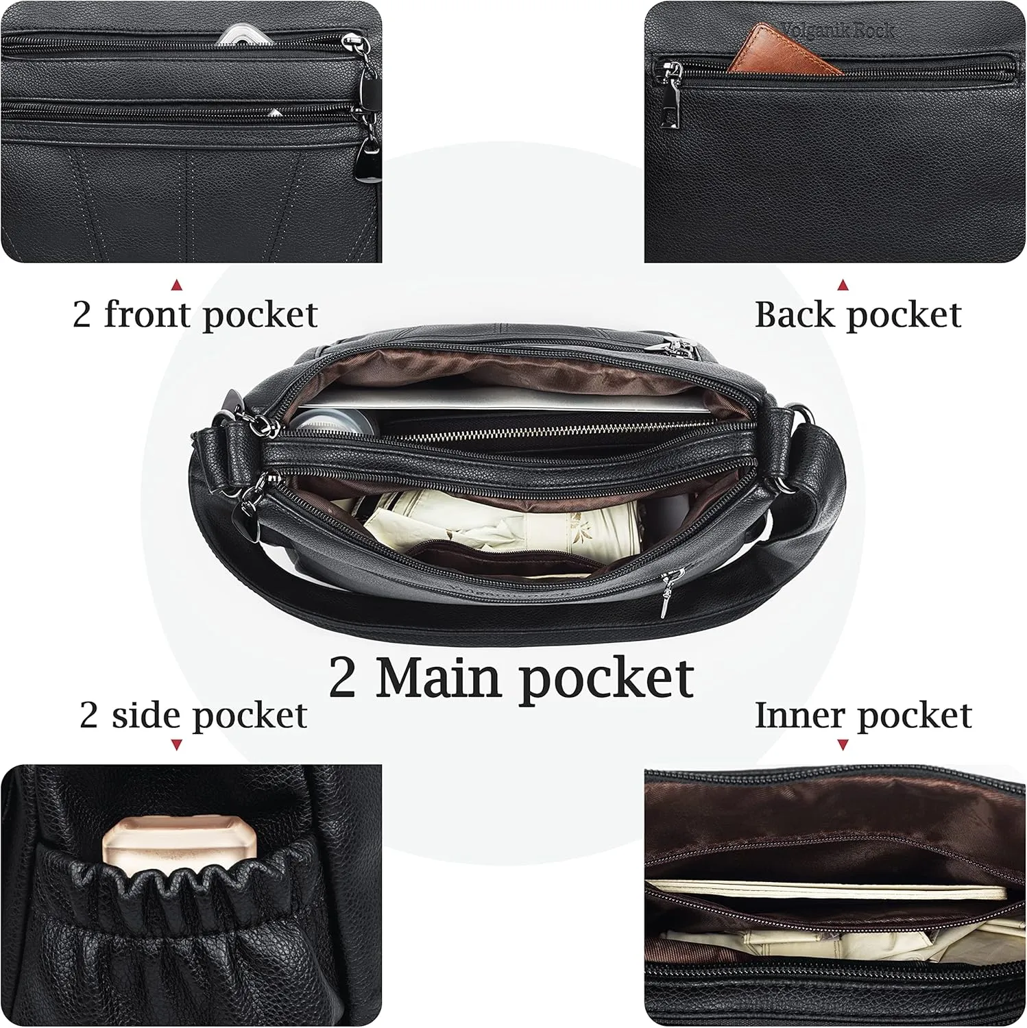 Crossbody Purse for Women Ladies Soft PU Leather Shoulder Bag Medium Roomy Handbag Fashion Tote Top Handle Satchel