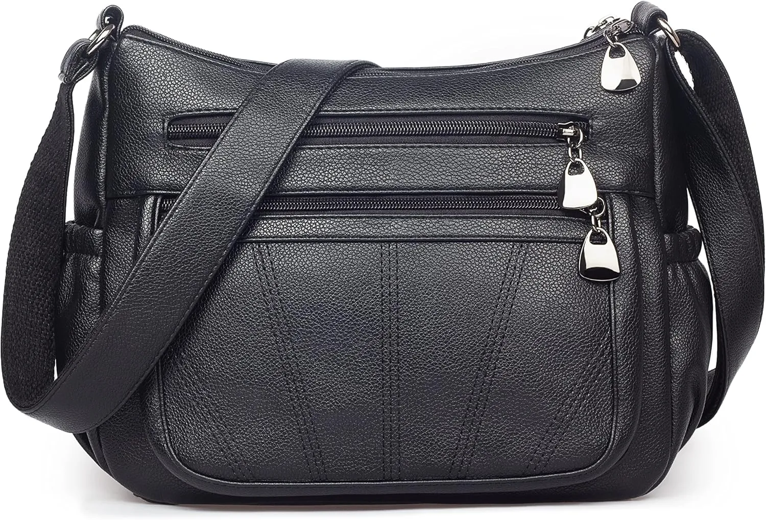 Crossbody Purse for Women Ladies Soft PU Leather Shoulder Bag Medium Roomy Handbag Fashion Tote Top Handle Satchel