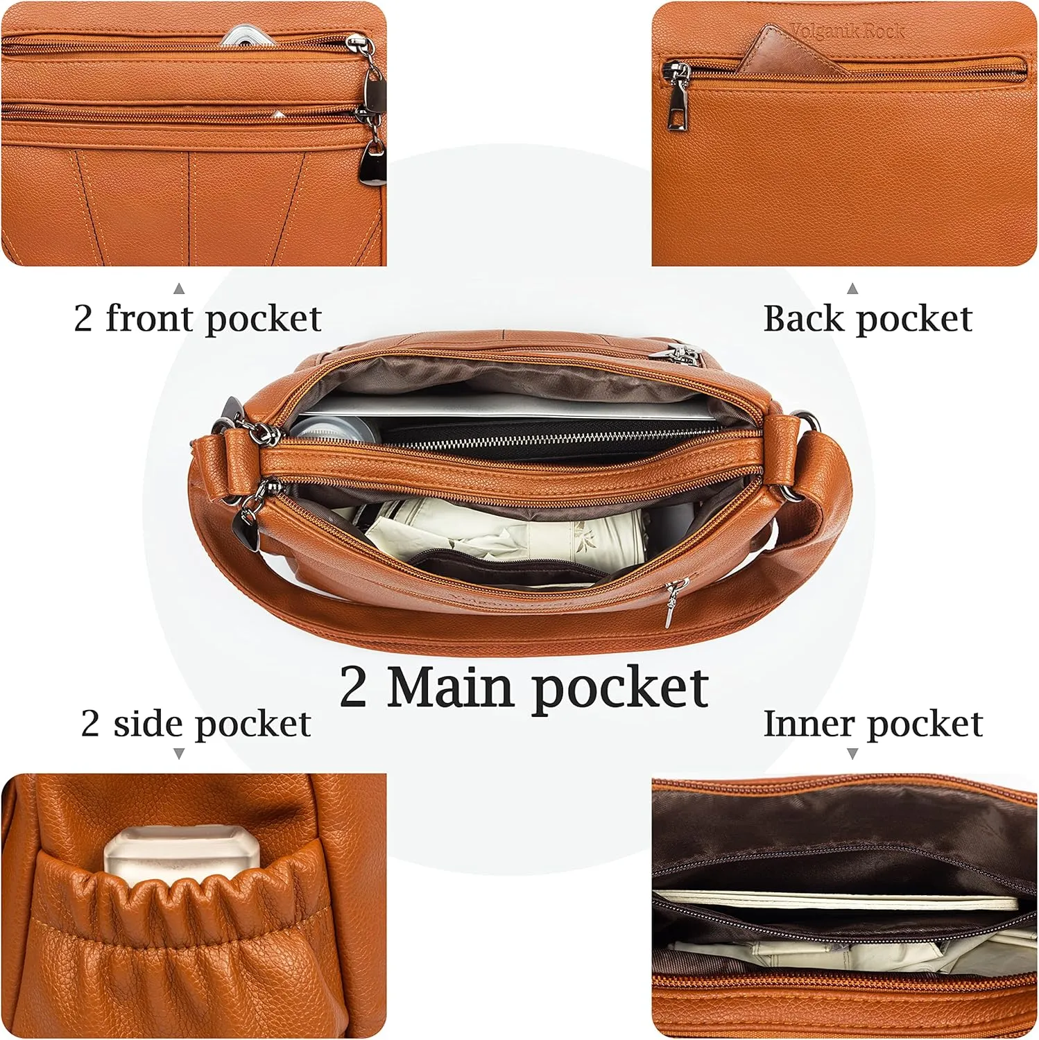 Crossbody Purse for Women Ladies Soft PU Leather Shoulder Bag Medium Roomy Handbag Fashion Tote Top Handle Satchel