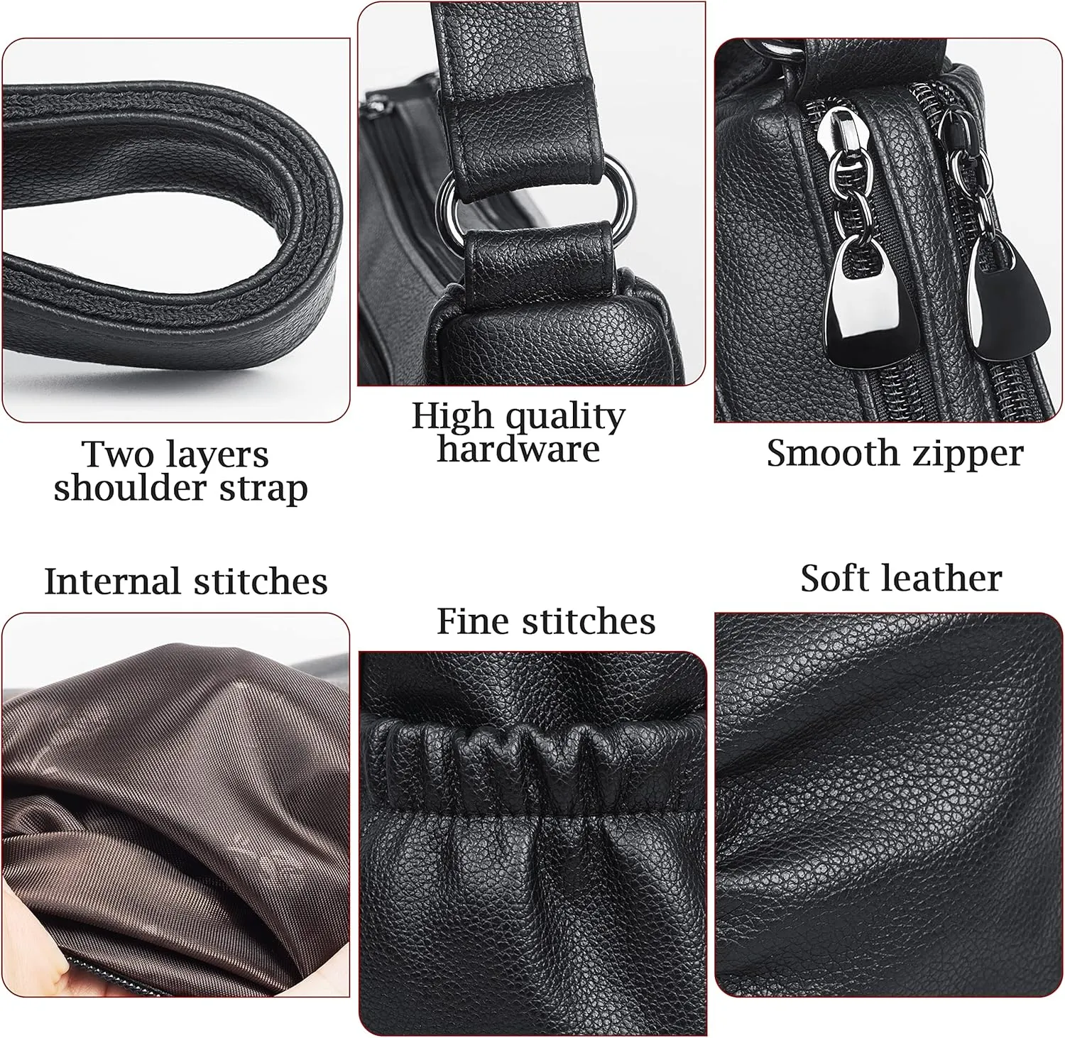 Crossbody Purse for Women Ladies Soft PU Leather Shoulder Bag Medium Roomy Handbag Fashion Tote Top Handle Satchel