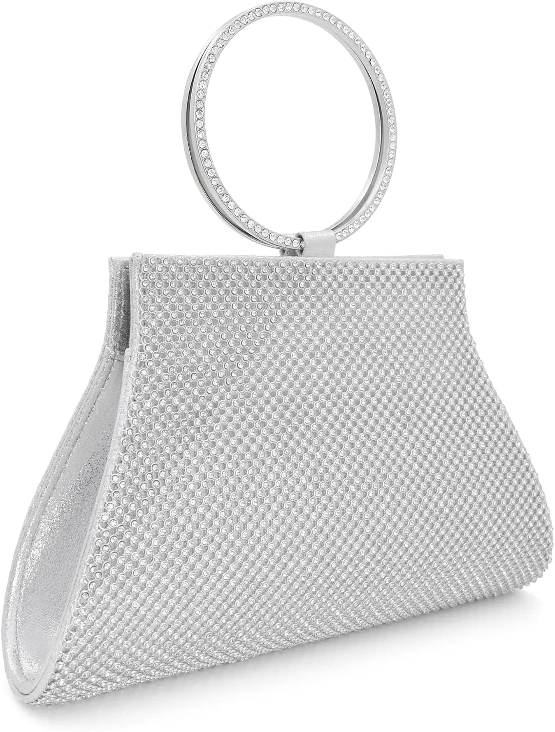 Crystal Clutch Purses Bride and Bridesmaid Handbag Elegant Wristlet Evening Bag for Women