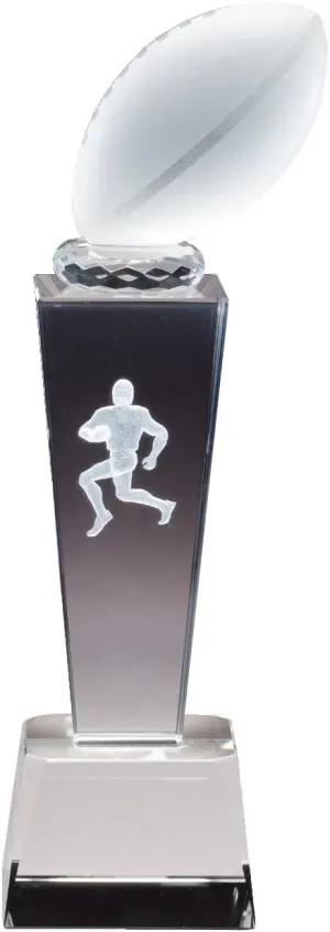 Crystal Football Trophy with Free Engraving (Customize Now!)