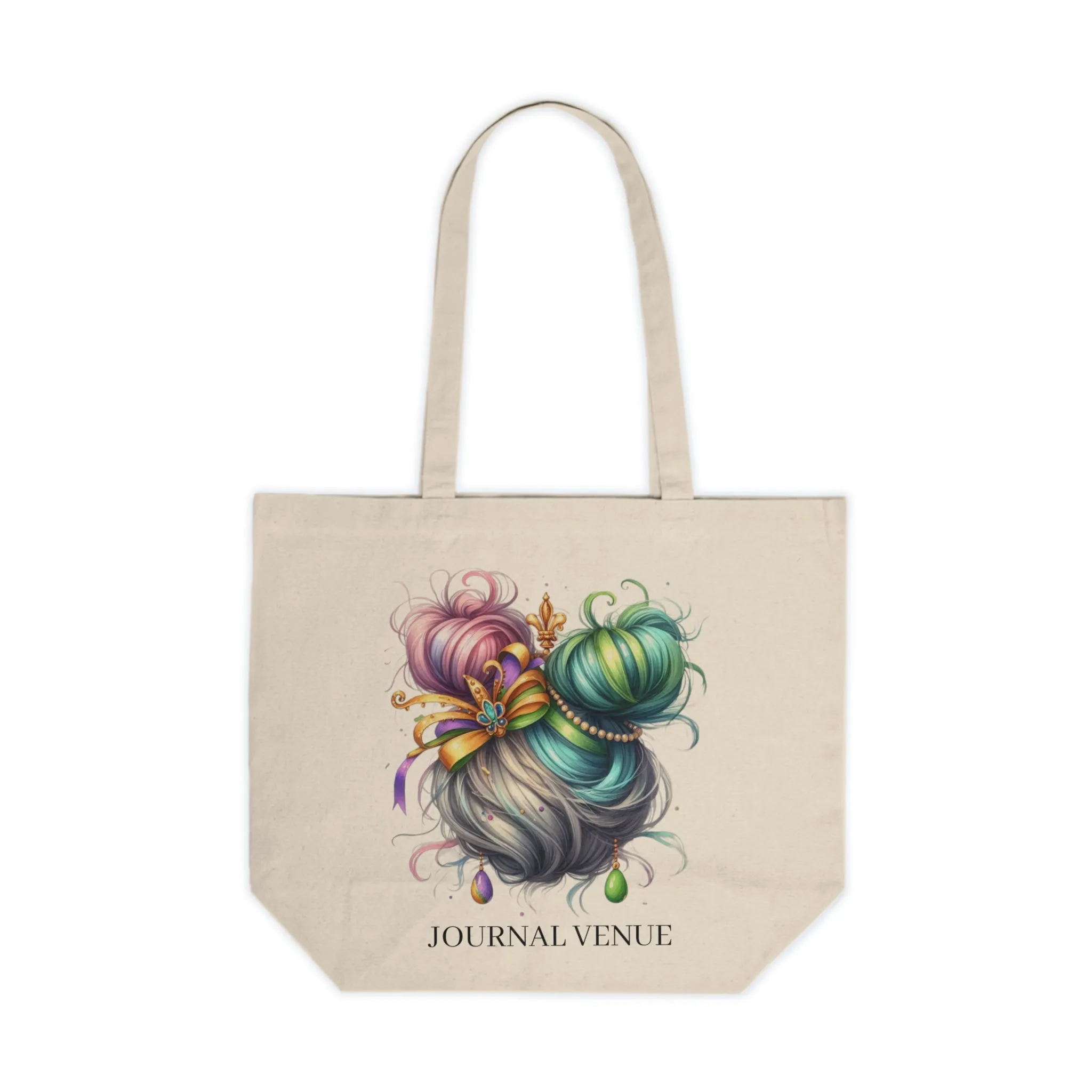 Cute Natural Canvas Shopping Tote Bag