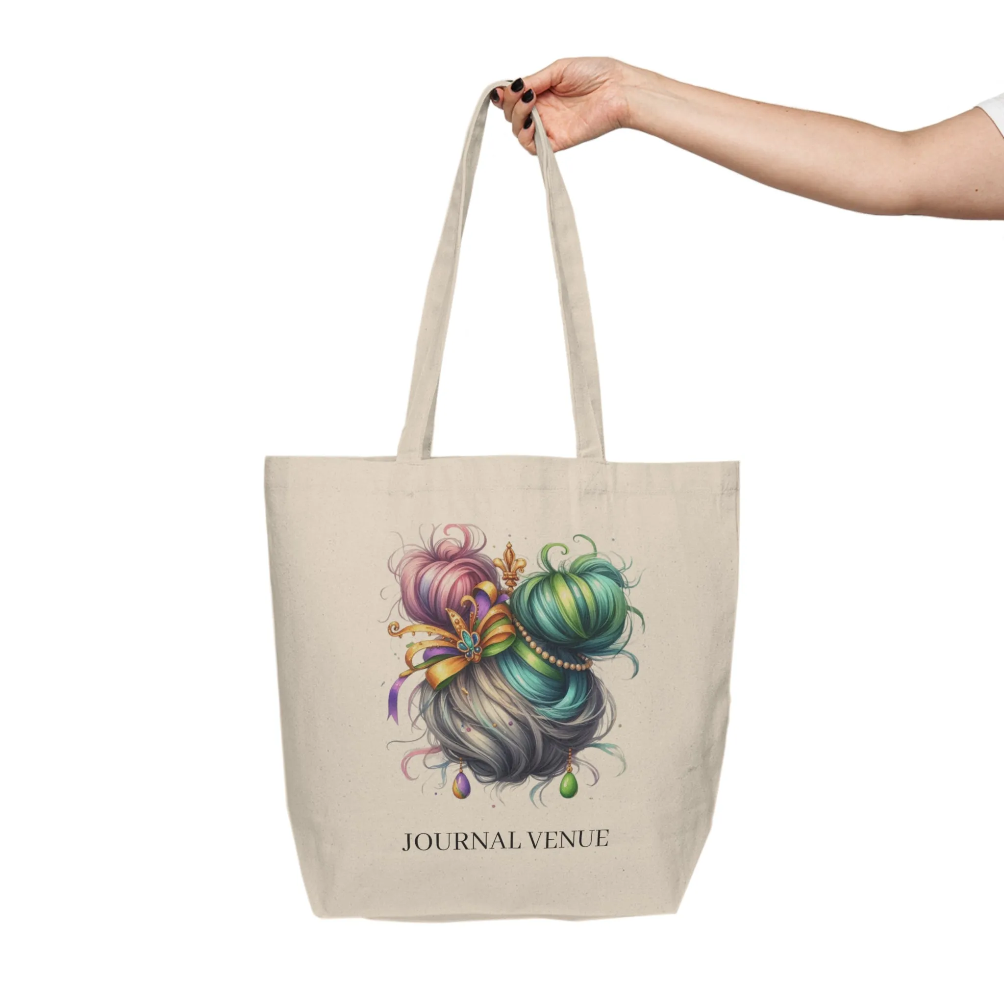 Cute Natural Canvas Shopping Tote Bag