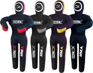 DALLX MMA Grappling Dummy BBJ Wrestling Brazilian Jiu Jitsu Punching Bag Judo Karate Throwing Boxing Fighting Dummy Self Defense Standing Position – UNFILLED