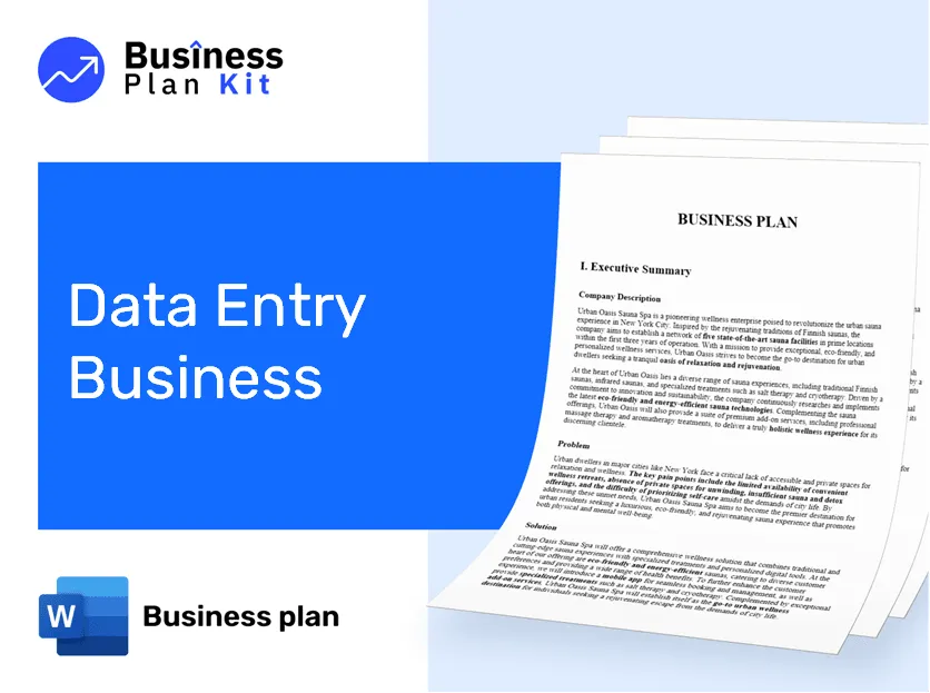 Data Entry Business Business Plan Example
