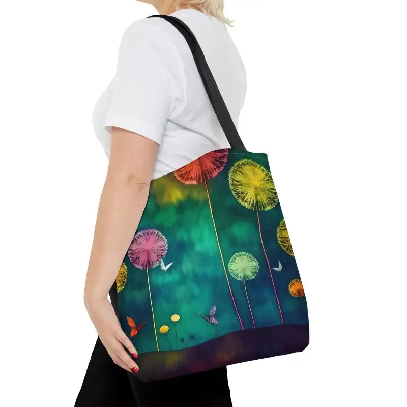 Dazzling Dandelions Dancing Aop Tote Bag