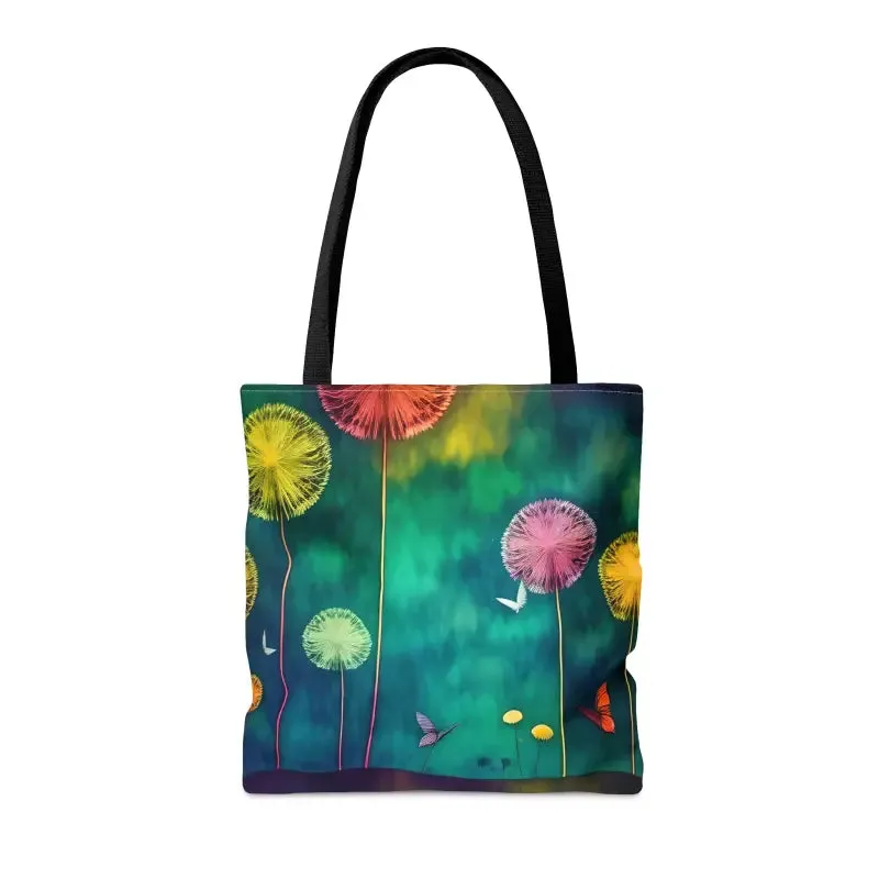 Dazzling Dandelions Dancing Aop Tote Bag