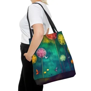 Dazzling Dandelions Dancing Aop Tote Bag