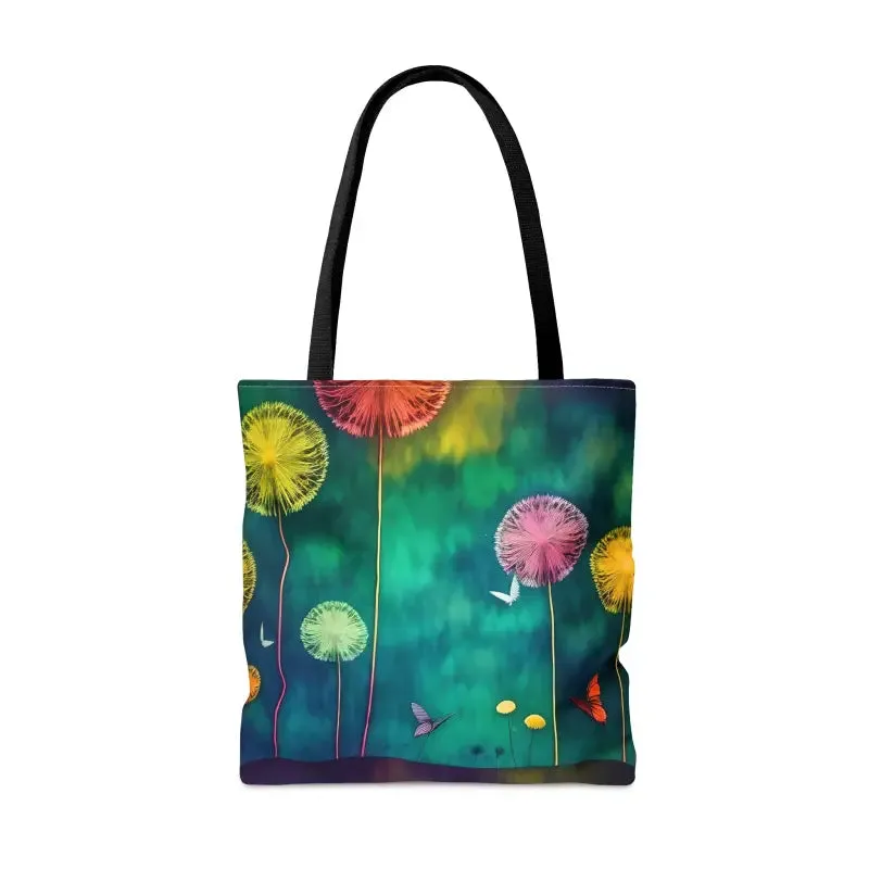 Dazzling Dandelions Dancing Aop Tote Bag