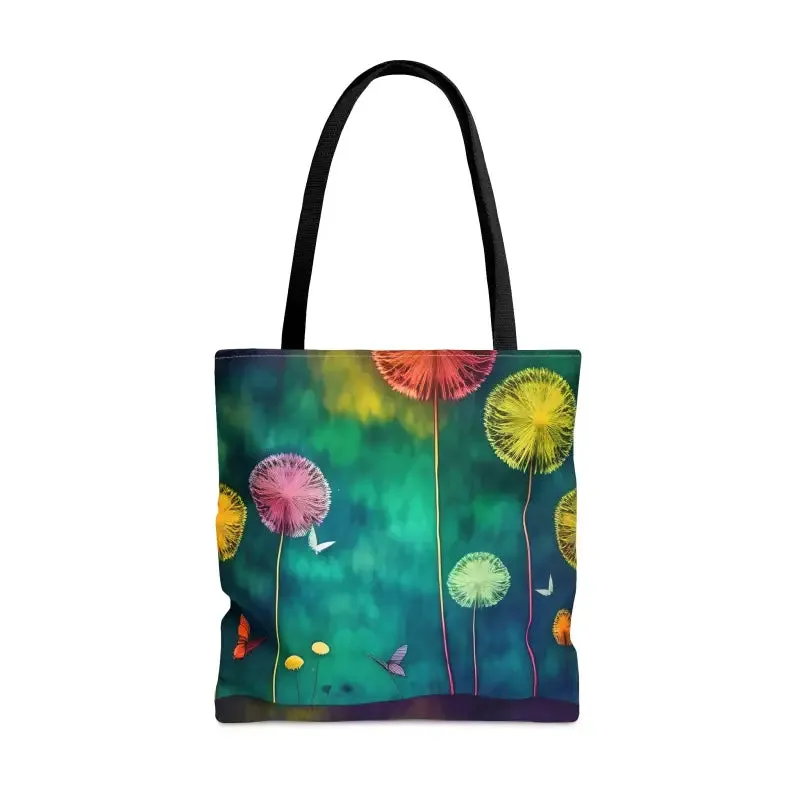 Dazzling Dandelions Dancing Aop Tote Bag