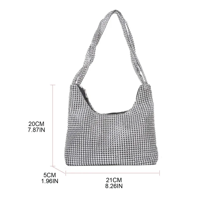 Delicate Rhinestone Shoulder Bag