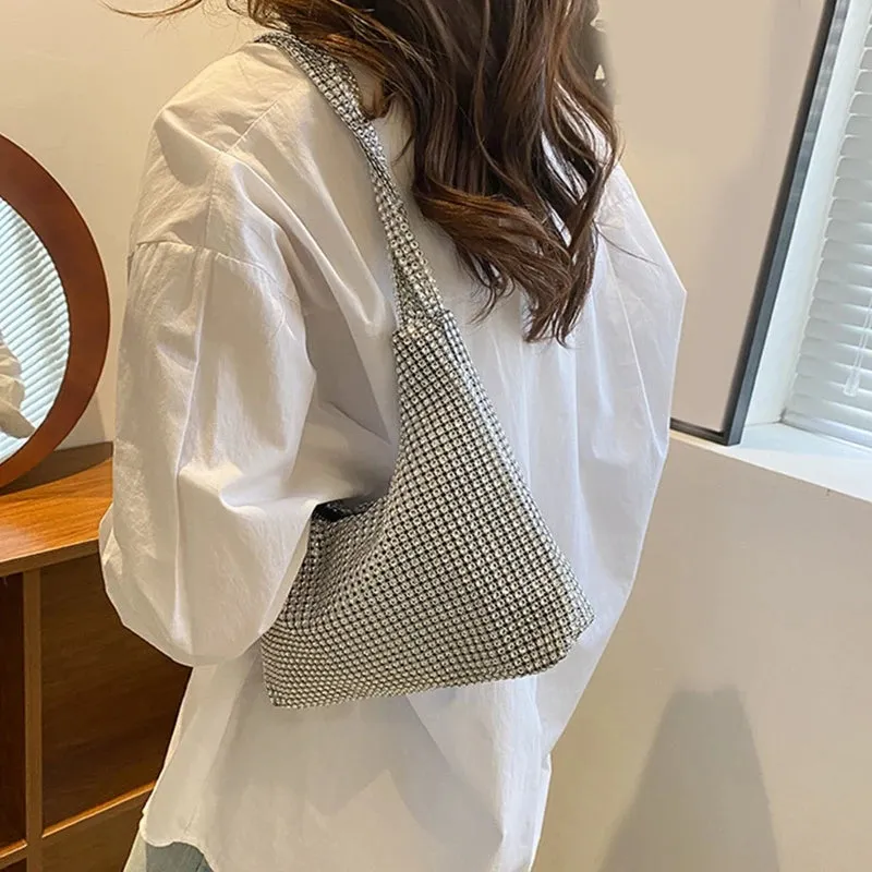 Delicate Rhinestone Shoulder Bag