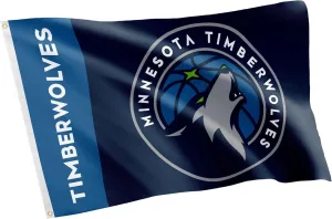 Desert Cactus Minnesota Timberwolves Flag NBA National Basketball Association 100% Polyester Indoor Outdoor 3x5 feet Team Flags (Team Name)