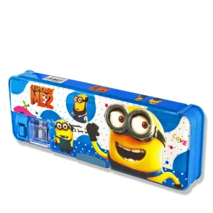 Despicable Me2 Pop-Up Pencil Box Twin Compartment Blue
