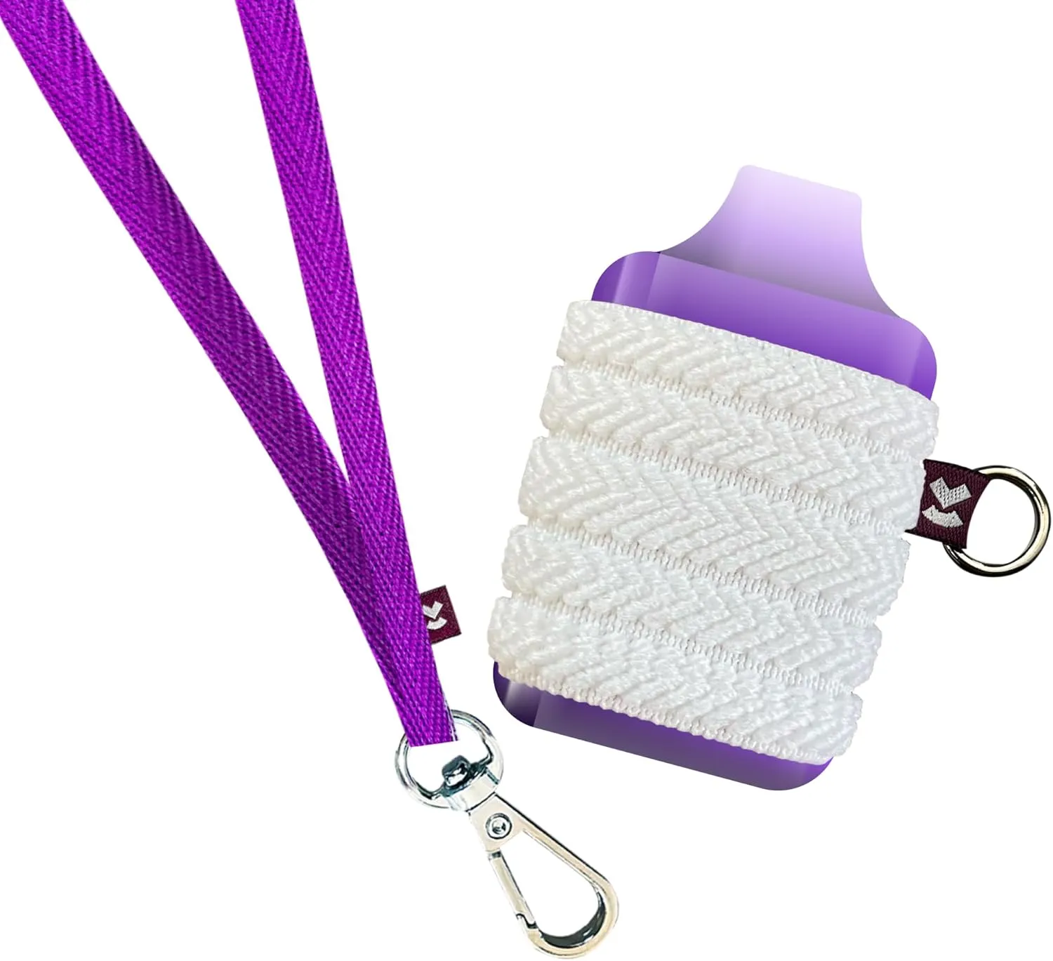 Device Holder with Lanyard, Comfortable Design for E Device, 3 Device Case Sizes for Perfect Fit, Strong Lanyard, High-Strength Elastic Holder (With Lanyard, Purple, Large)