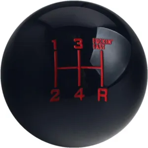 DEWHEL Fing Fast Shift Knob 5 Speed Short Throw Shifter M12x1.25 M10x1.5 M10x1.25 M8x1.25 Black