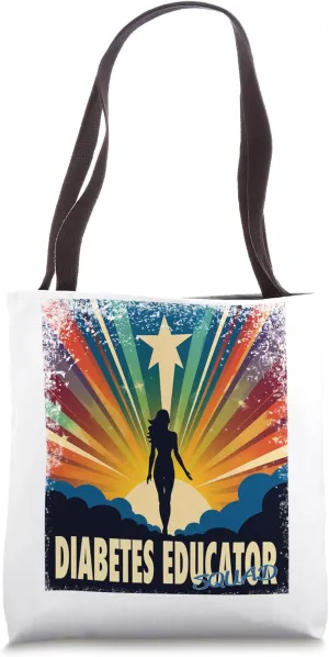 Diabetes Educator Funny Female Hero Job Women Tote Bag