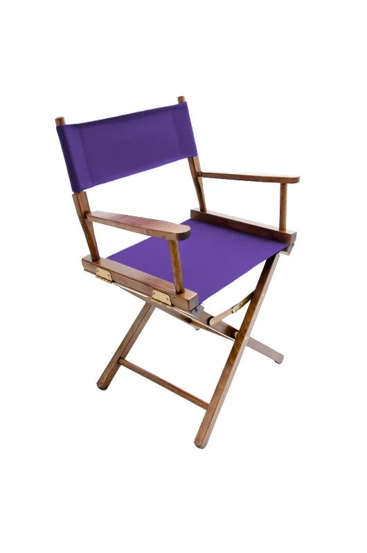 Director's Chair 18" - Walnut Finish