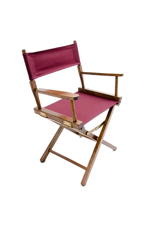 Director's Chair 18" - Walnut Finish