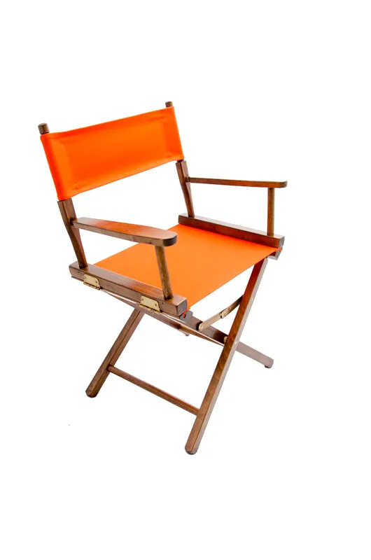 Director's Chair 18" - Walnut Finish