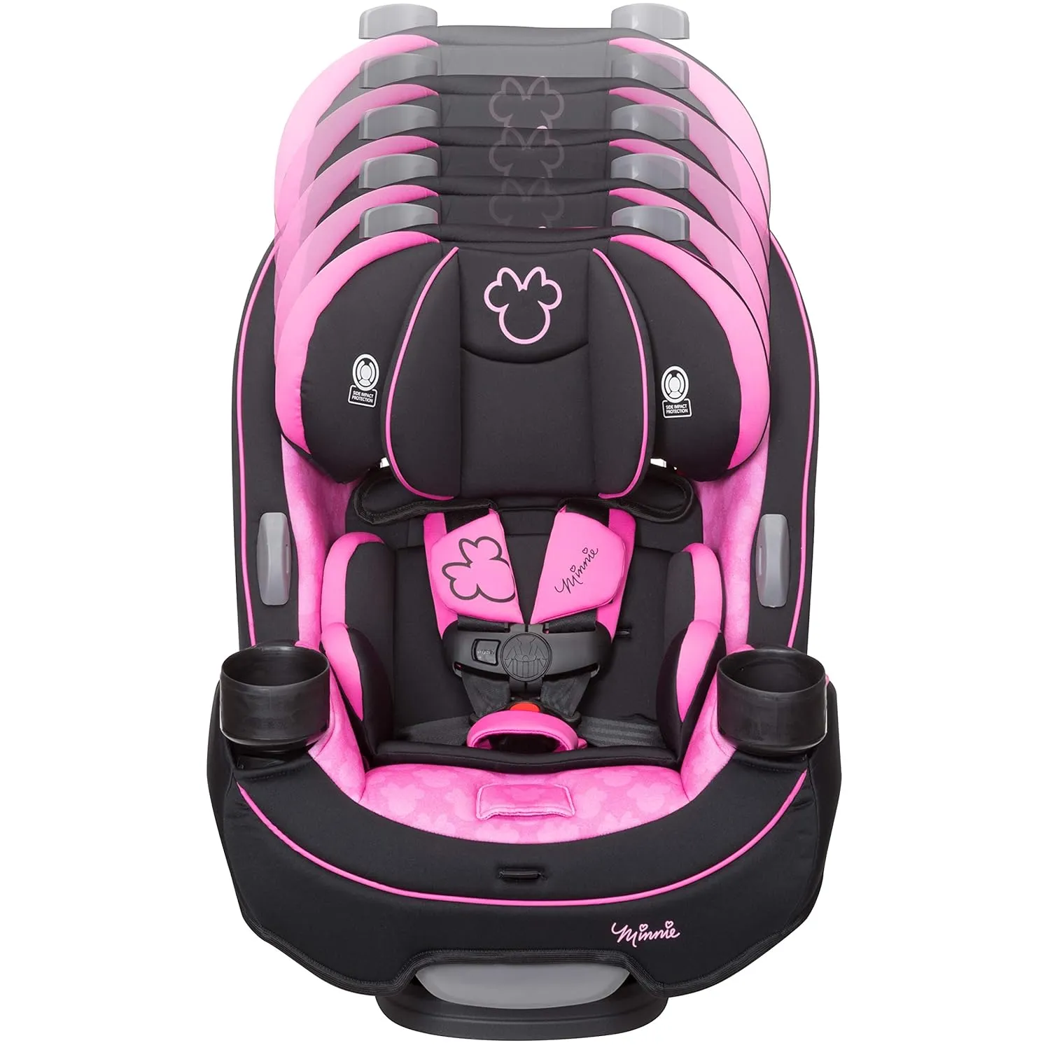 Disney Convertible Car Seat, Rear Facing 5-40 pounds, Forward Facing 30-65 pounds, Booster 40-100 lbs, Convert From Infant to Toddler, Simply Minnie
