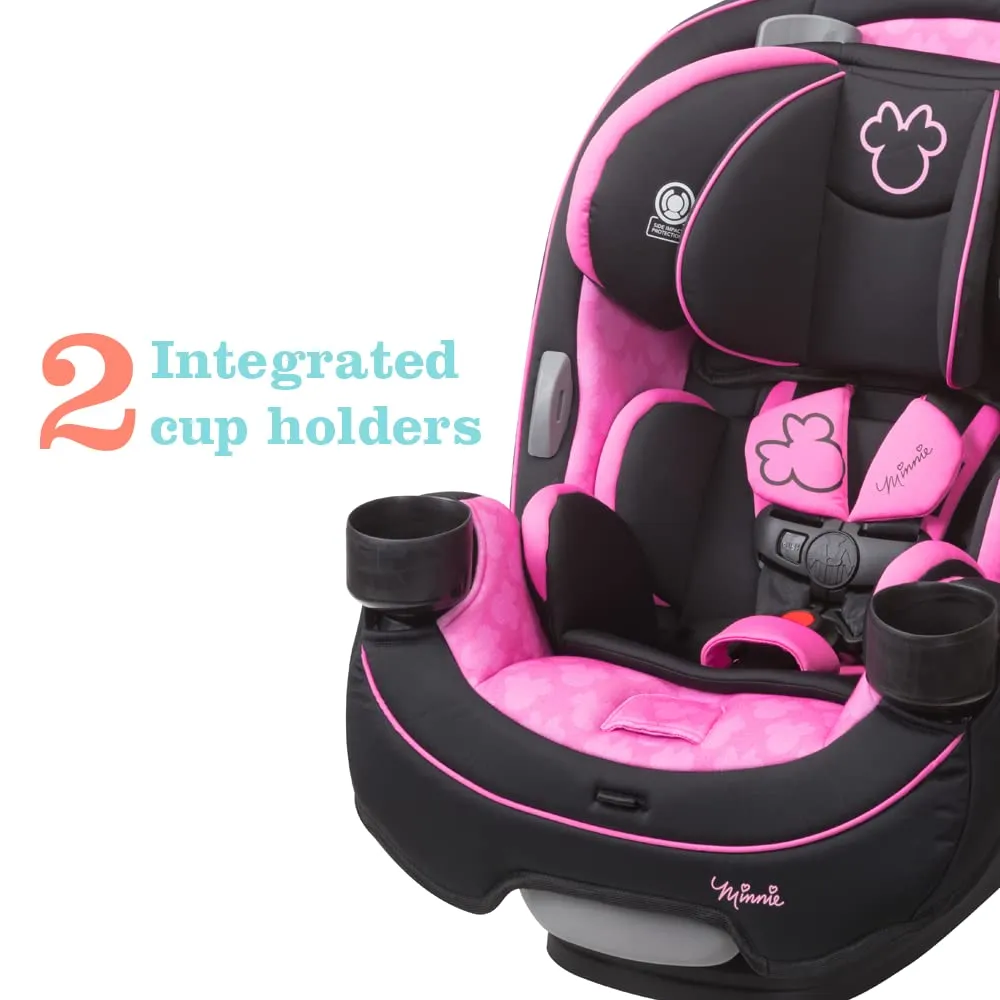 Disney Convertible Car Seat, Rear Facing 5-40 pounds, Forward Facing 30-65 pounds, Booster 40-100 lbs, Convert From Infant to Toddler, Simply Minnie