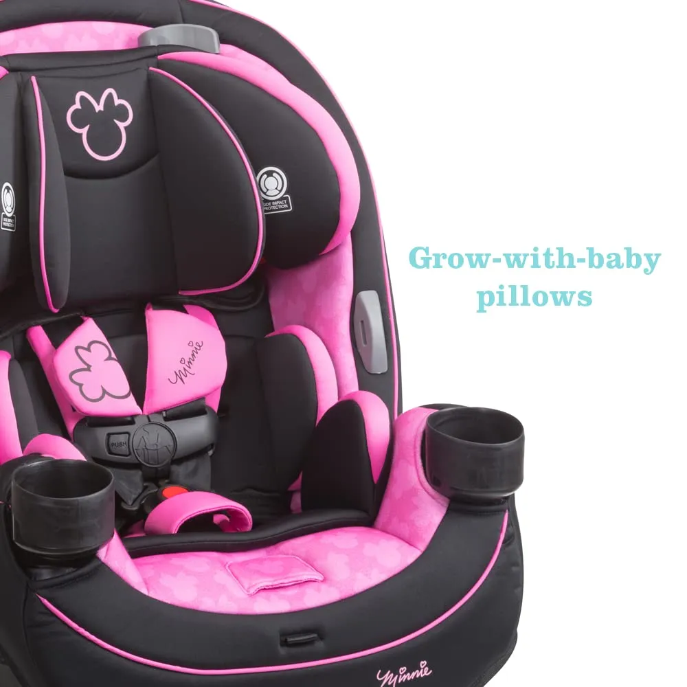 Disney Convertible Car Seat, Rear Facing 5-40 pounds, Forward Facing 30-65 pounds, Booster 40-100 lbs, Convert From Infant to Toddler, Simply Minnie