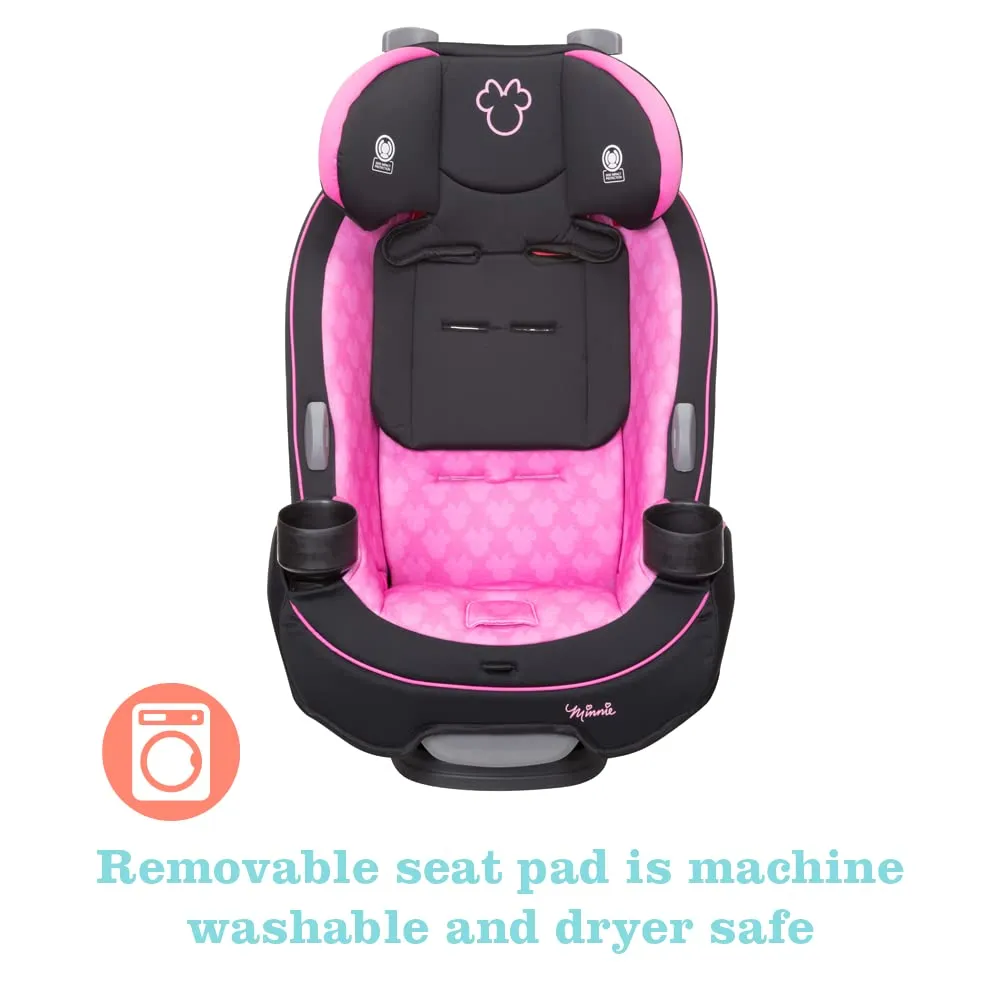 Disney Convertible Car Seat, Rear Facing 5-40 pounds, Forward Facing 30-65 pounds, Booster 40-100 lbs, Convert From Infant to Toddler, Simply Minnie