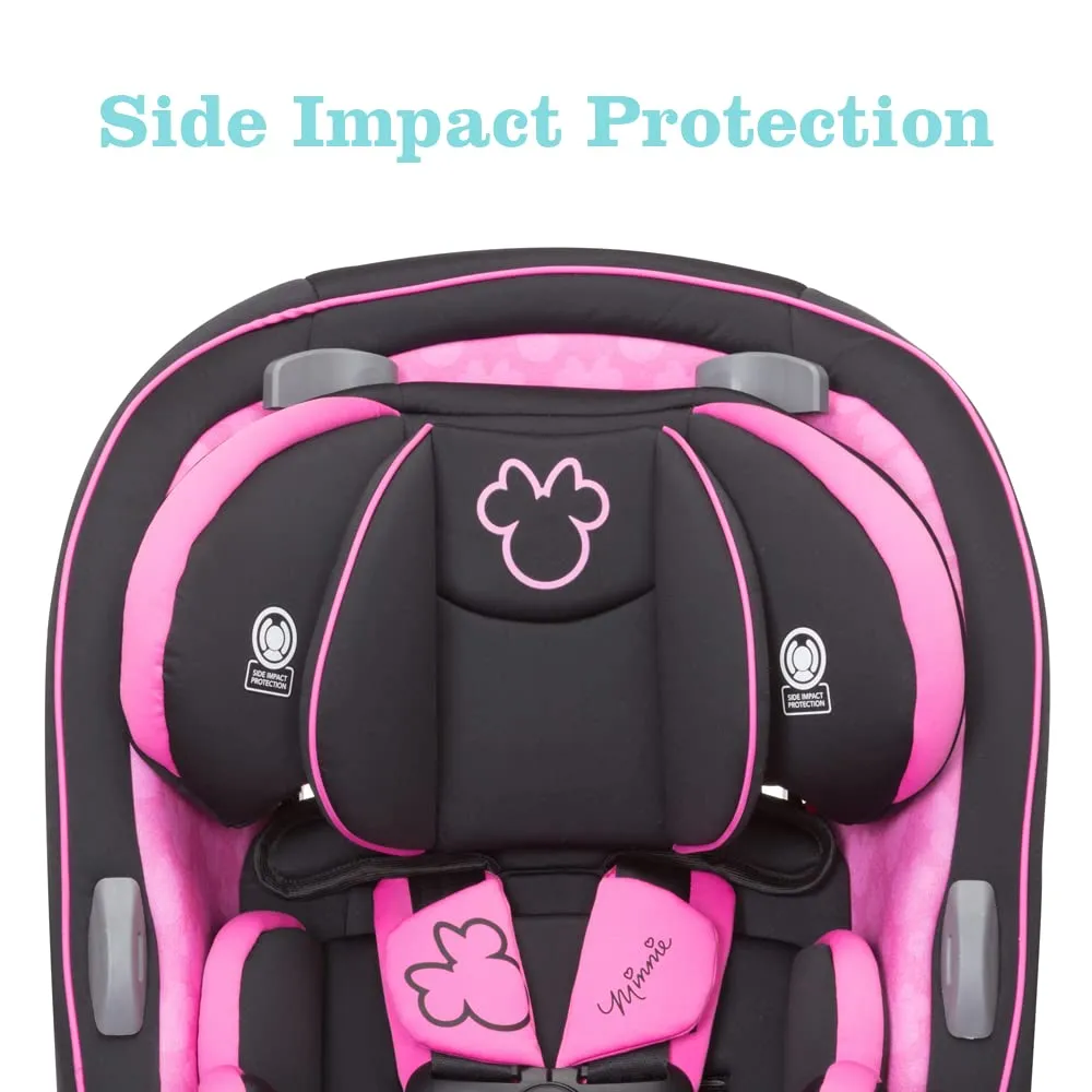 Disney Convertible Car Seat, Rear Facing 5-40 pounds, Forward Facing 30-65 pounds, Booster 40-100 lbs, Convert From Infant to Toddler, Simply Minnie