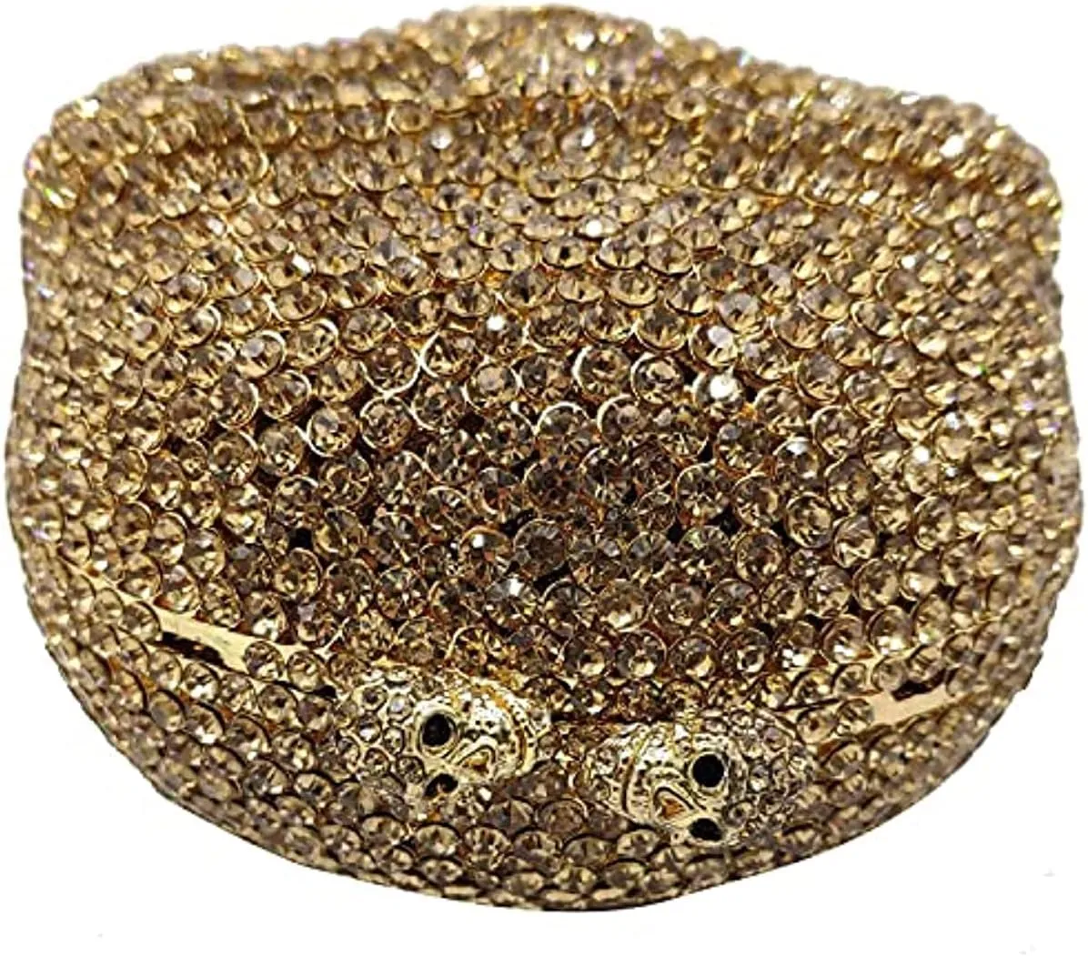 DJBM Halloween 3D Skull Clutch Purse Evening Bag Rhinestone Bag Crystal Metal Clutch for Women Evening Cocktail Party