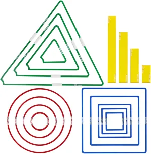 DND AOE Spell Templates Set of 17 – 45' & 60' Extended Cones with Connectors, Acrylic D&D 5e RPG Accessories – Magnetic Storage Box & Color-Coded Markers for Pathfinder, TTRPGs